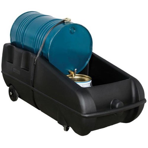 Controlco Safety Spill Mobile Drum Trolley 300kg Load Rating Black
