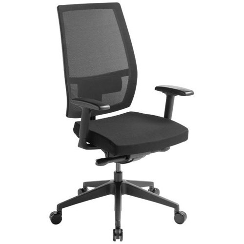 Eden Office Stance Task Chair Mesh Back With Arms Black