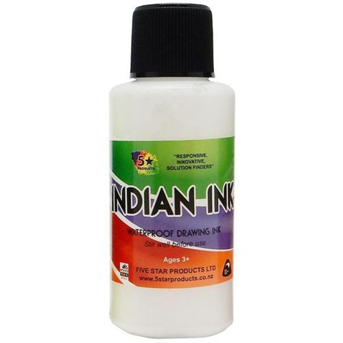 Five Star Indian Drawing Ink White 50ml