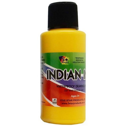 Five Star Indian Drawing Ink Yellow 50ml