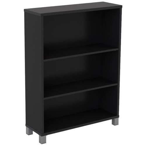 Cubit Bookcase 2 Shelves 1200mm Black