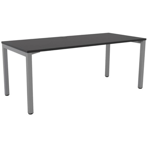 Cubit Single User Desk 1800mm Black/Silver