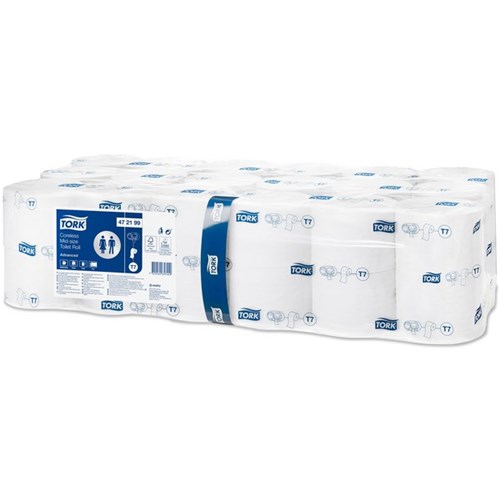 Tork T7 Advanced Coreless Toilet Tissue 2 Ply 472199, Carton of 36