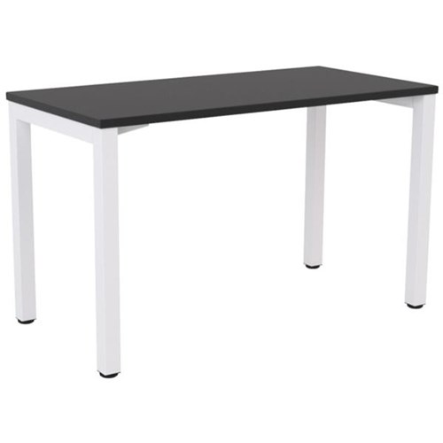 Cubit Single User Desk 1200mm Black/White