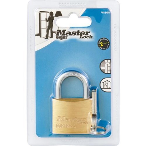 Masterlock Security Brass Padlock 40mm