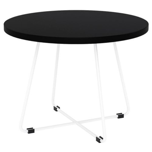 Zion Round Coffee Table 600mm Black/White
