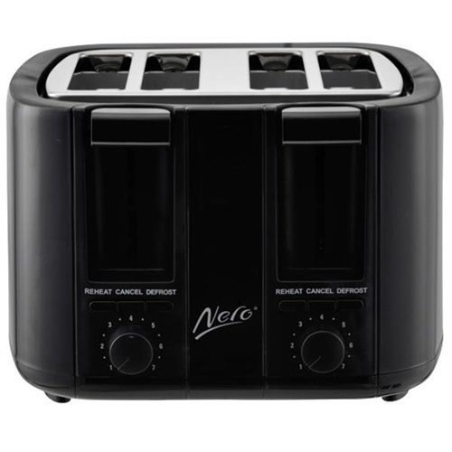 Nero Toaster 4 Slice Black