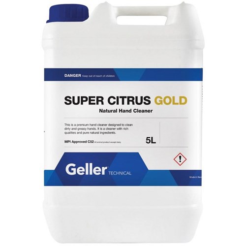 Geller Hand Grit Soap Super Citrus Gold 5L