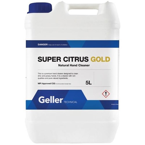 Geller Hand Grit Soap Super Citrus Gold 5L