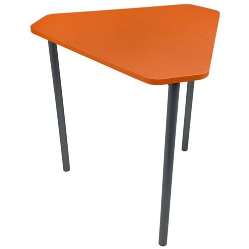Sitrite Triton Triangle Desk 720mm Energise Orange/Silver