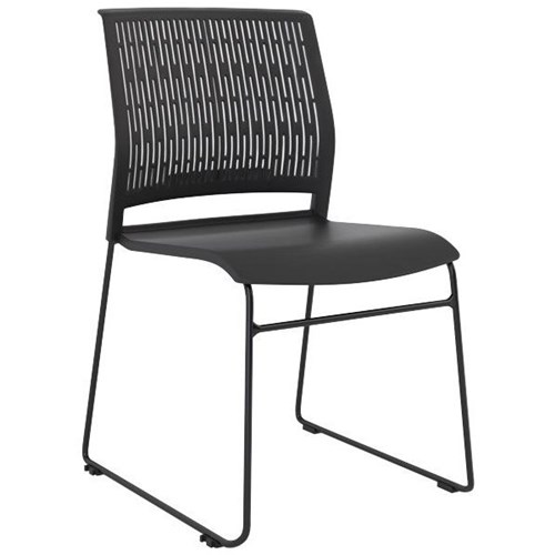 Stax Stackable Chair Sled Frame Black