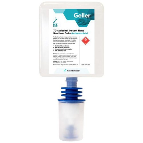 Geller Evaporating Hand Sanitiser 70% Alcohol Liquid 1L