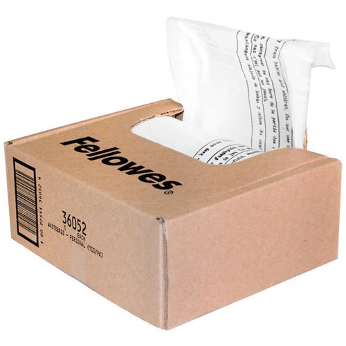 Fellowes Home/Soho Shredder Bag 22 - 26L, Pack of 100