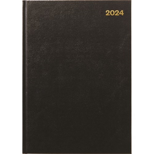 Winc A43 Hourly Appointment Diary Recycled A4 Week To View 2024 Black