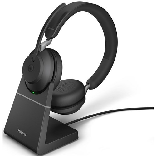 Jabra Evolve 2 65 MS USB-C Stereo Headphone With Stand Black