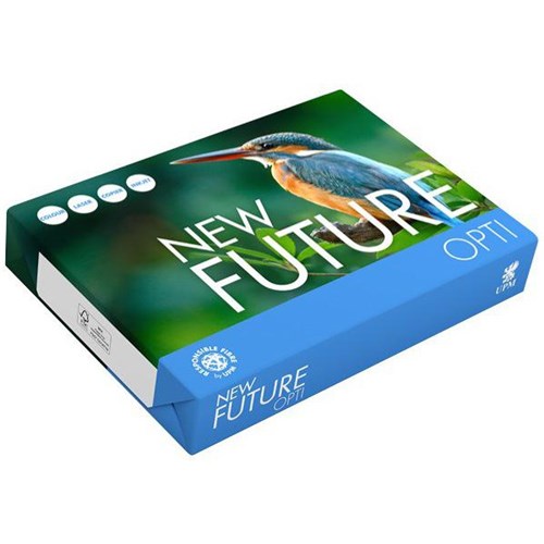 New Future Opti A4 68gsm Carbon Neutral 100% Recyclable White Copy Paper, Pack of 500