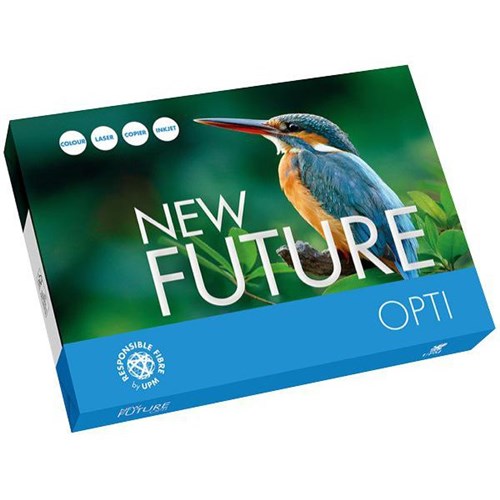 New Future Opti A3 68gsm Carbon Neutral 100% Recyclable White Copy Paper, Pack of 500