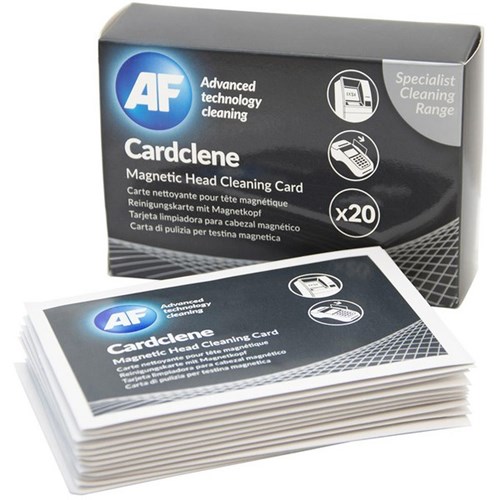 AF Cardlene Magnetic Head Eftpos Cleaning Cards, Pack of 20