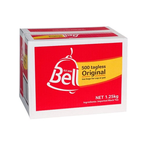 Bell Original Tagless Tea Bags, Box of 500
