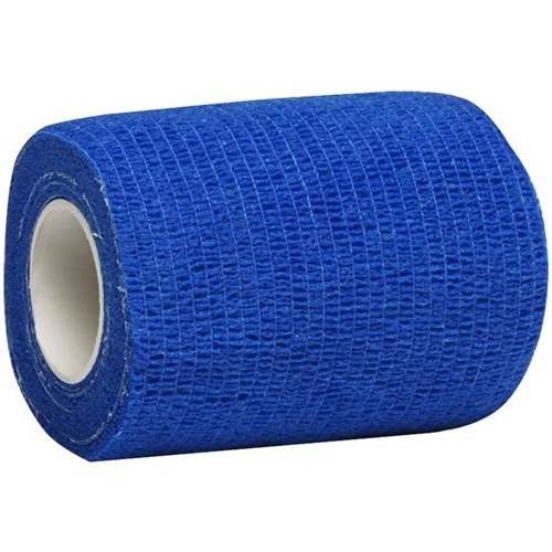 Cohesive Bandage Visually Detectable 100mmx4.5m Blue