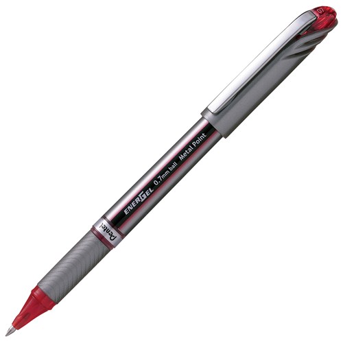 Pentel Energel Red Rollerball Gel Pen 0.7mm Fine Tip