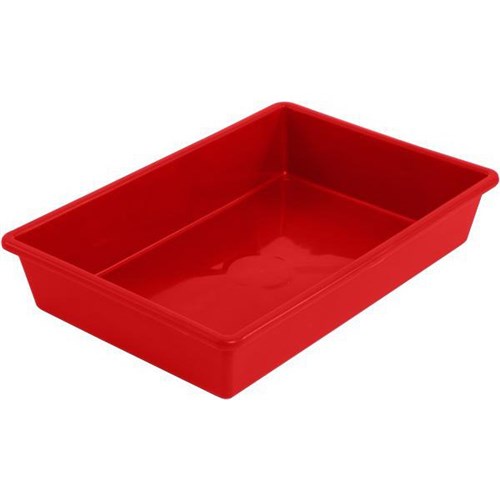 Taurus Tote Storage Tray Small 75mm Deep Red