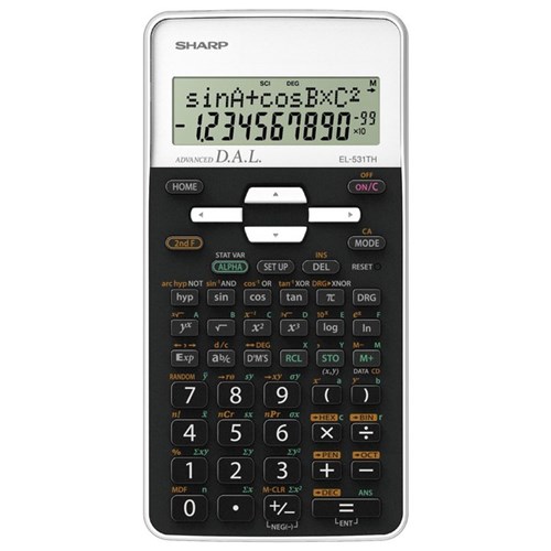 Sharp EL531TH Scientific Calculator Black & White