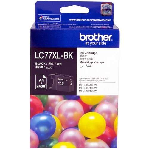 Brother LC77XL-BK Black Ink Cartridge High Yield