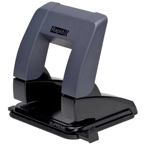 Rapid SP20 Press Less 2 Hole Punch 20 Sheet Black