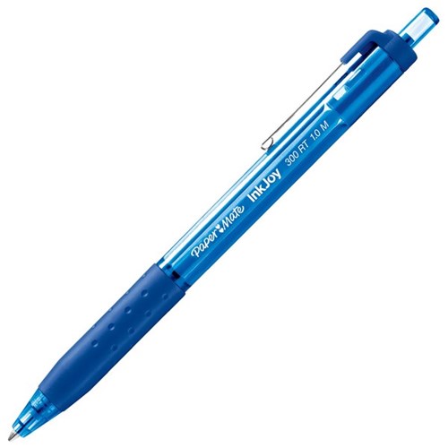 Paper Mate InkJoy 300 Blue Retractable Ballpoint Pen 1.0mm Medium Tip