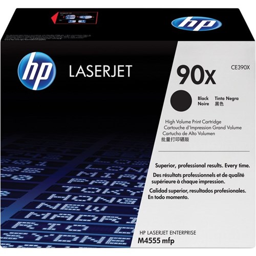 HP 90X Black Laser Toner Cartridge High Yield CE390X