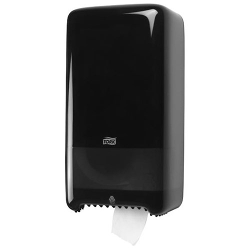 Tork T6 Twin Mid-Size Toilet Tissue Dispenser 557508 Black
