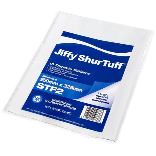 Jiffy ST2 ShurTuff Mailer 250x325mm, Pack of 10