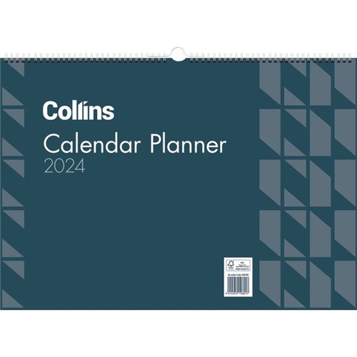 Collins Colplan Wiro Wall Calendar 1 Month To A Page 2024 OfficeMax NZ