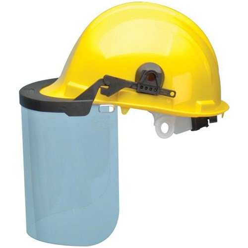 Polycarbonate Face Shield For Hard Hats