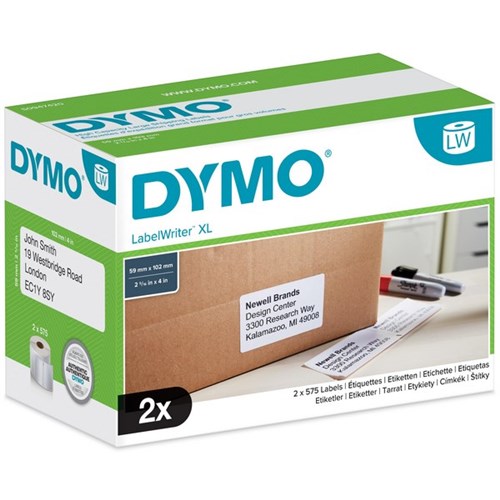 Dymo LabelWriter Shipping Labels Large 0947420 59x102mm White, Box of 1150