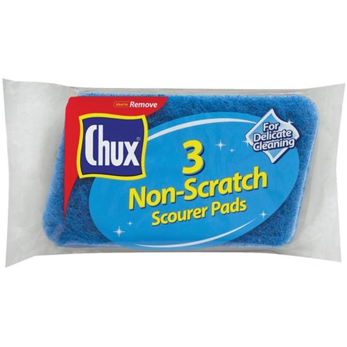 Chux Non Scratch Scouring Pads, Pack of 3