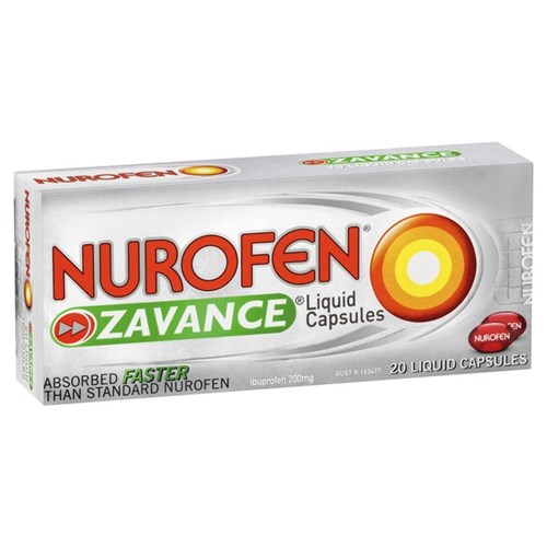 Nurofen Zavance Liquid Capsules, Pack of 20