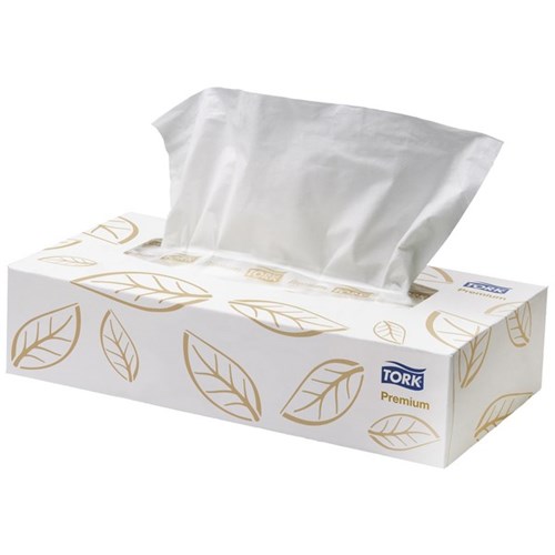 Tork Premium Soft Facial Tissues 2 Ply, Carton of 48 Boxes