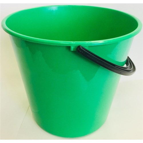 Plastic Bucket Round 9.6L Green