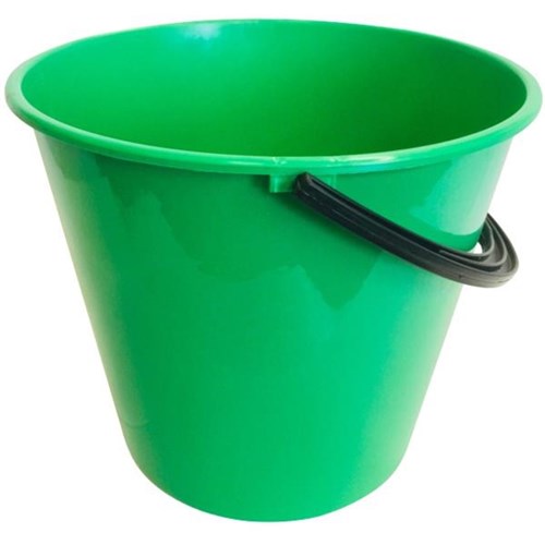 Plastic Bucket Round 9.6L Green