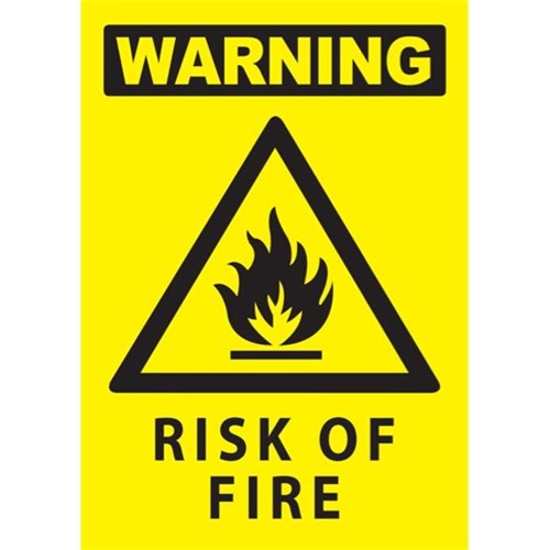 Fire Hazard Safety Sign