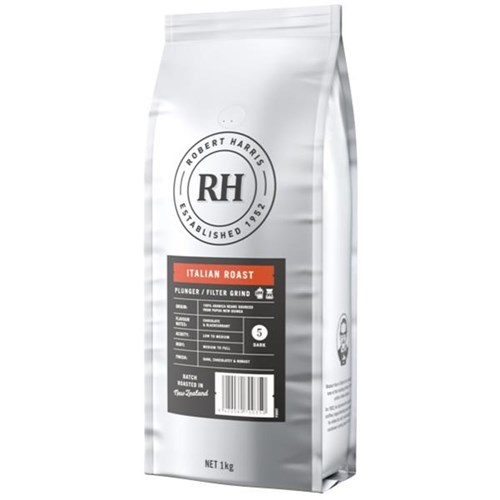 Robert Harris Italian Roast Ground Plunger & Filter Coffee 1kg