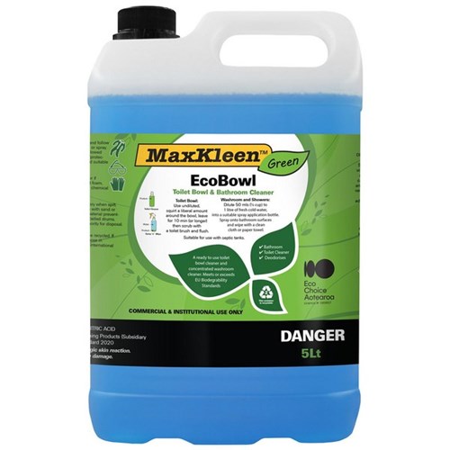 MaxKleen Green EcoBowl Toilet Bowl & Bathroom Cleaner 5L