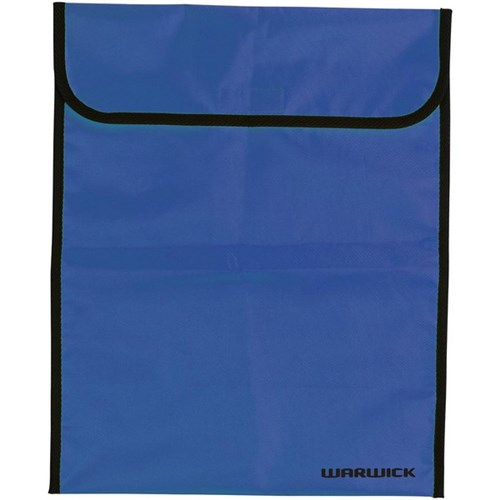 Warwick Homework Bag Hook & Loop Fastener 450x360mm Blue