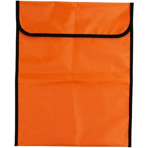 Warwick Homework Bag Hook & Loop Fastener 450x360mm Fluoro Orange