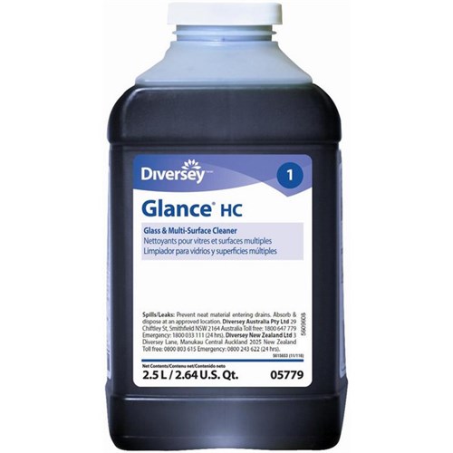 Diversey Glass & Multi Surface Cleaner 2.5L, Carton of 2