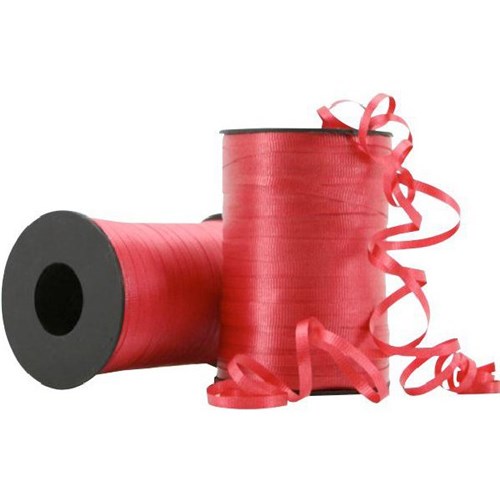 Crimped Curling Gift Ribbon 5mm x 500m Red