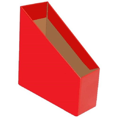 Marbig Magazine Box File, Small, Red, Pack of 5
