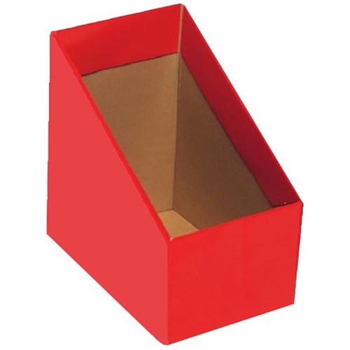 Marbig Magazine Box File, Large, Red, Pack of 5
